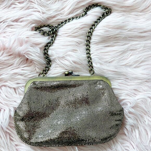 Express golden clutch purse  - Picture 1 of 4